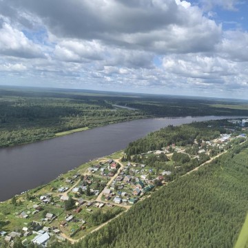 Фото Л. Теткиной. п. Хулимсунт, река Северная Сосьва