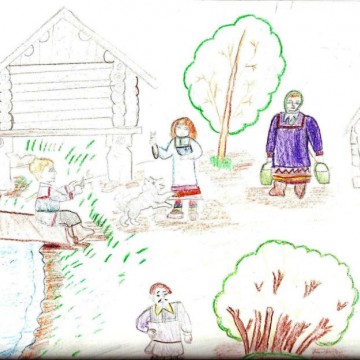Рисунок Кристины Покачевой, 9 лет